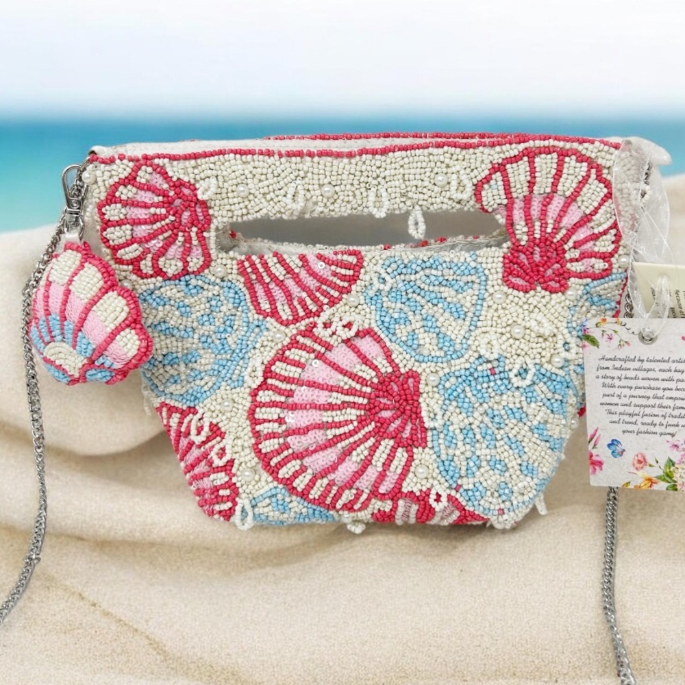 Viral Beaded Seashell Bag Crossbody/Handbag - Picture 13 of 15